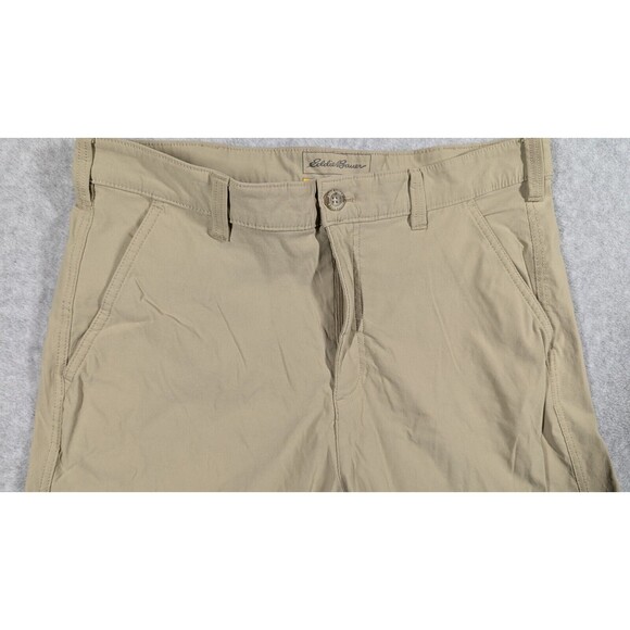 Eddie Bauer Men Shorts Size 36 Travex Nylon Chino‎ Performance 9" Inseam Outdoor - Picture 2 of 14